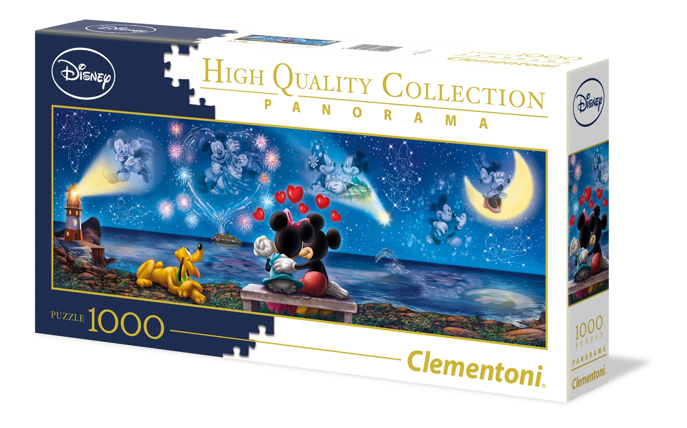 Clementoni 39449" Mickey und Minnie Puzzle Disney Panorama 1000 Teile 
