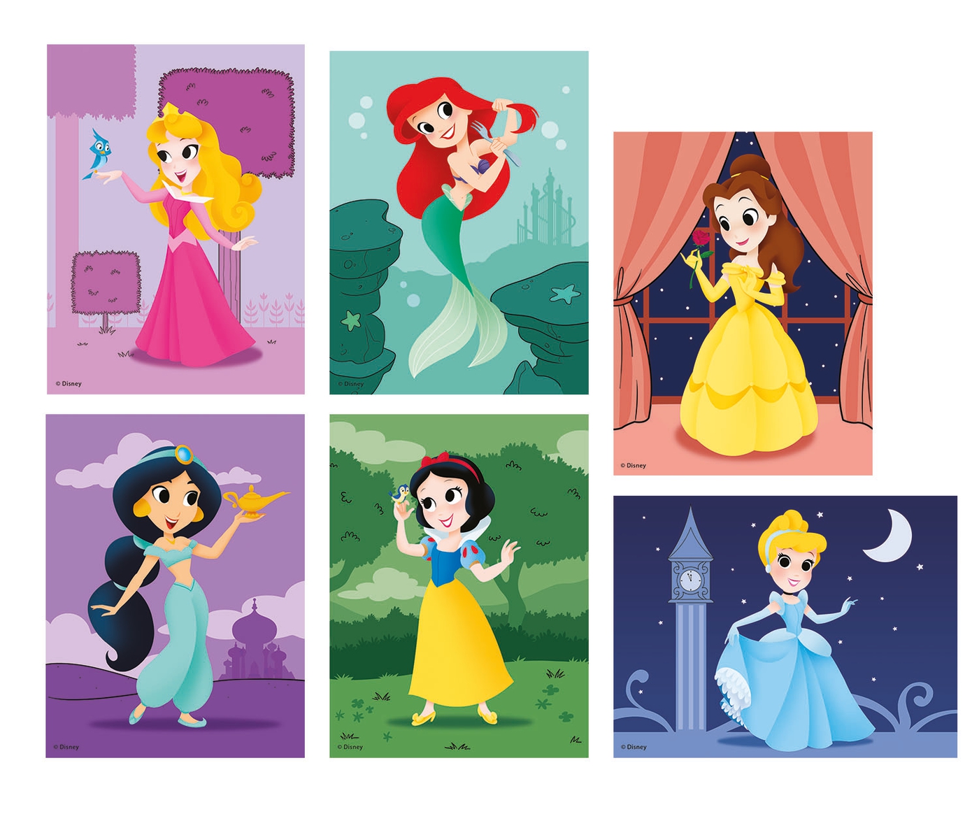 Disney Princess 12 pcs Cubes Clementoni