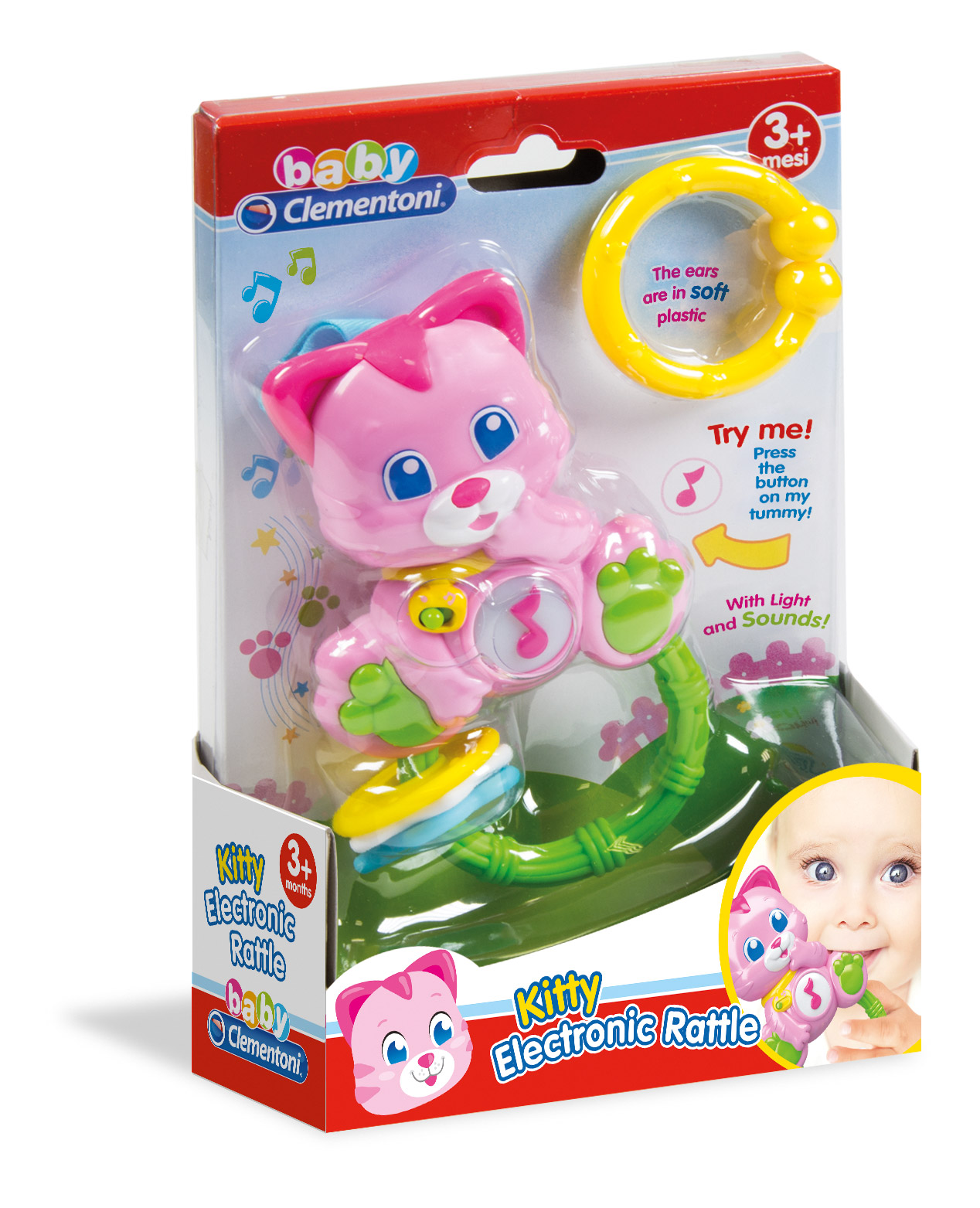 Baby Clementoni Sevimli Kedi Çıngırak Clementoni