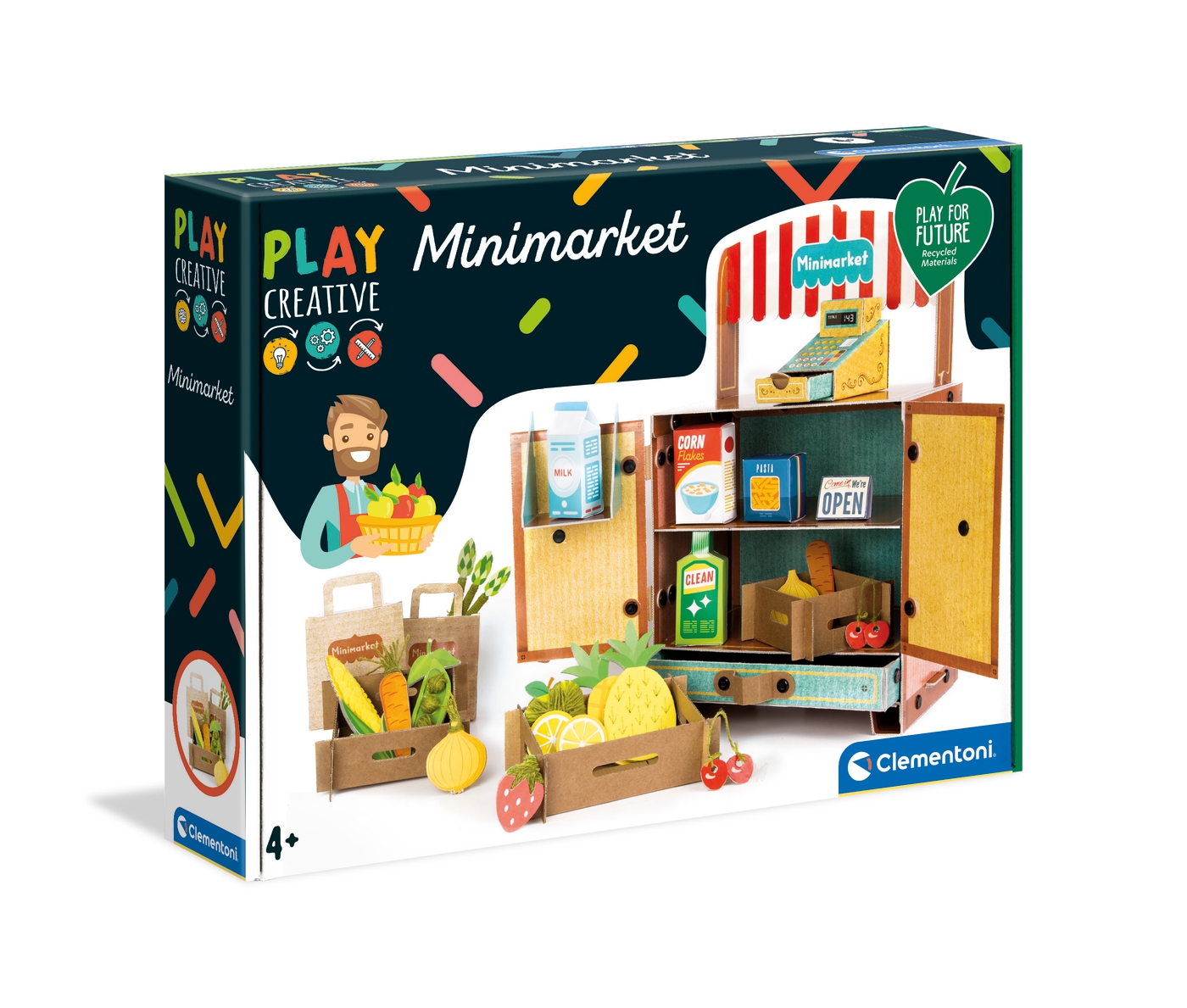 Multicolor 18538 Play Creative-Il Mio Minimarket Clementoni 