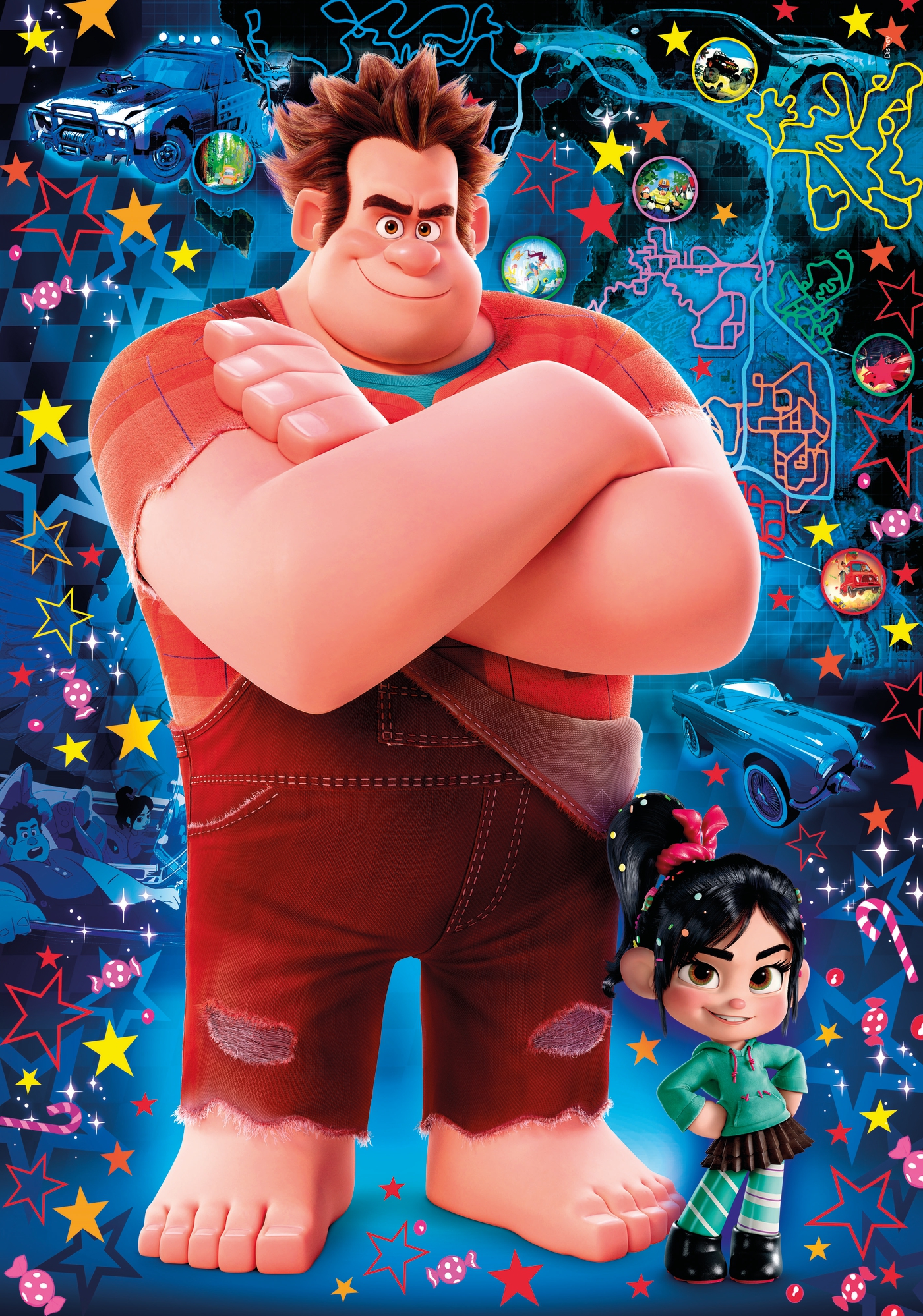 Disney Ralph Breaks The Internet 104 Parca 3d Vision Puzzle Clementoni