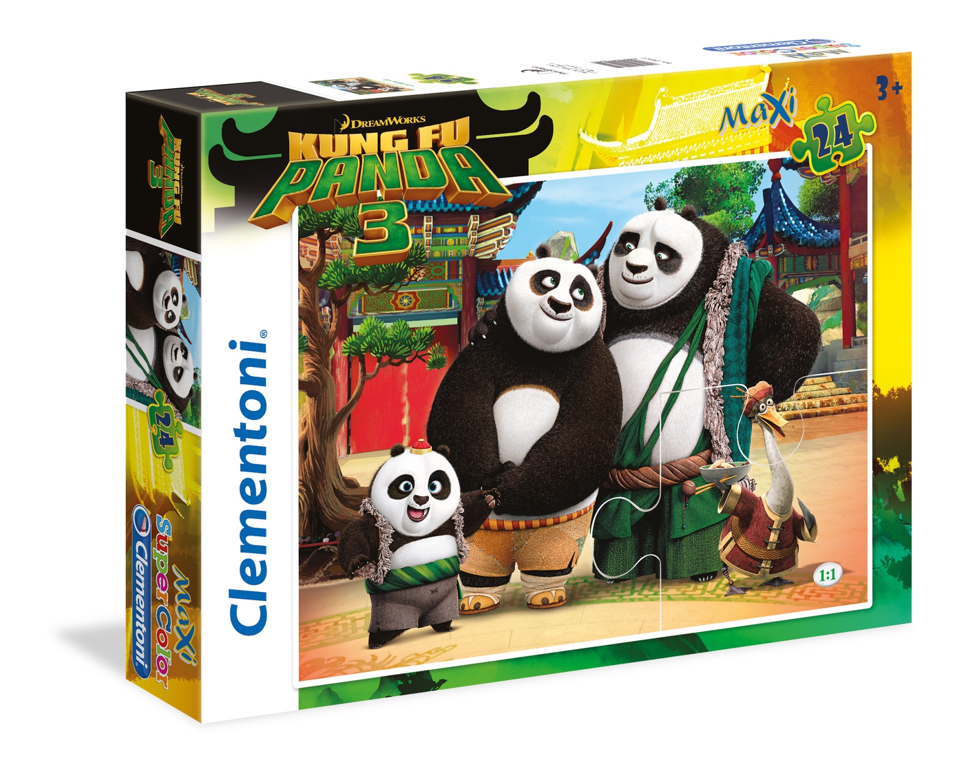 Kung Fu Panda 3 24 Maxi Pcs Supercolor Clementoni