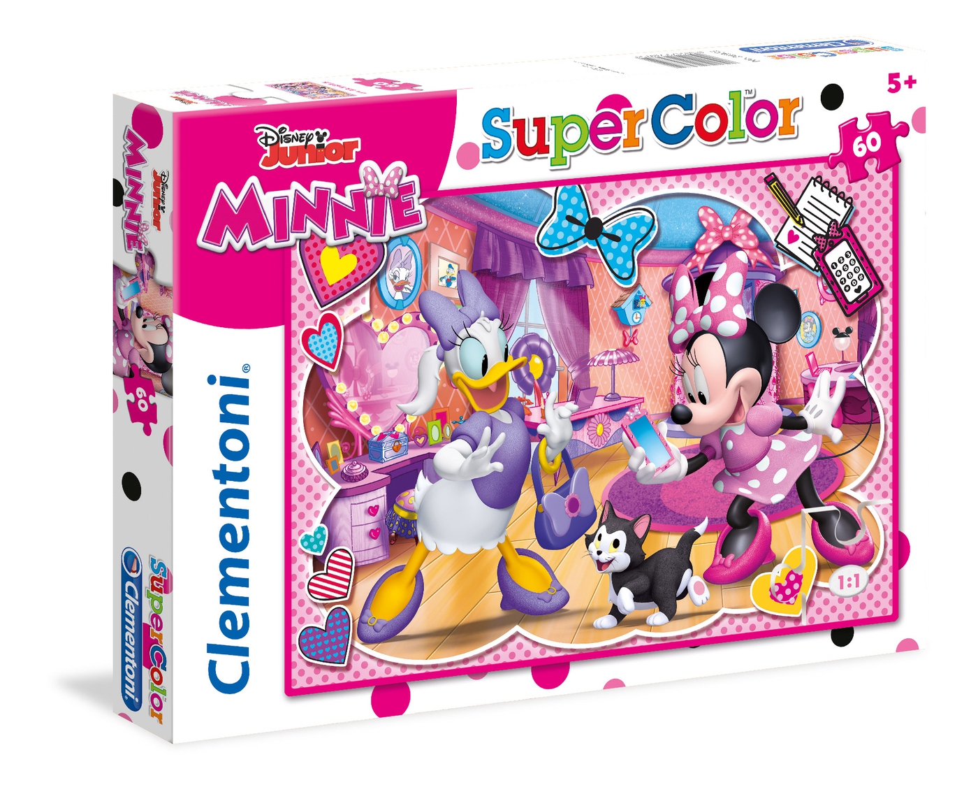 Clementoni 26443 Minnie Mouse Supercolor Puzzle Happy Helper 60 Pieces 